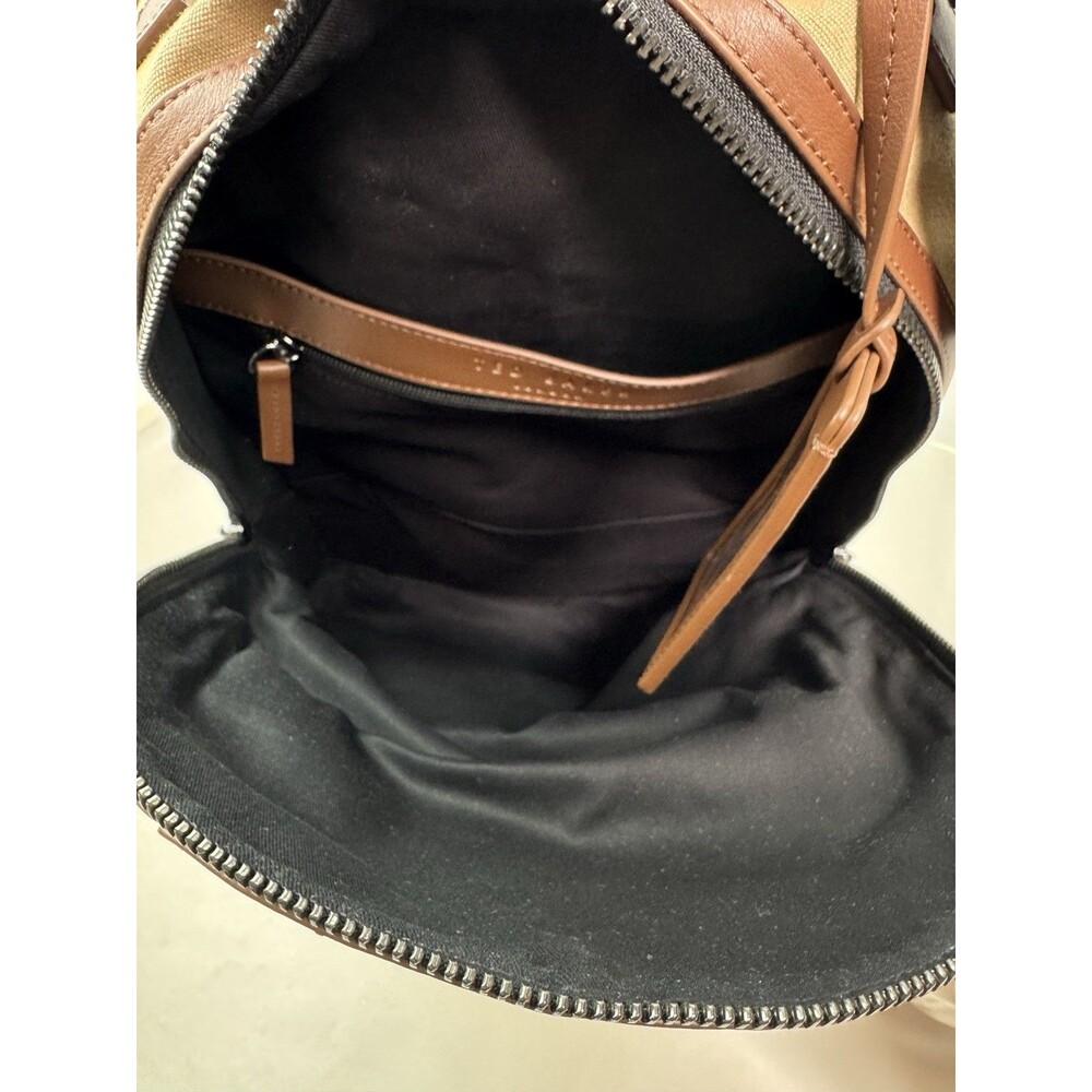 Ted Baker London $295 Xaden Cotton and Leather Backpack NWT - Picture 8 of 11